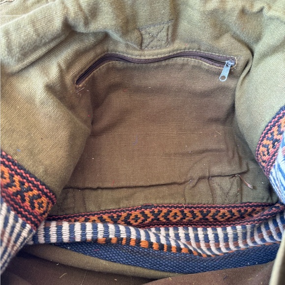 Vintage style made in India boho cotton multi colour crossbody bag… - Picture 5 of 5